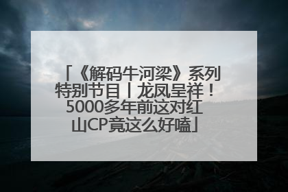 《解码牛河梁》系列特别节目丨龙凤呈祥！5000多年前这对红山CP竟这么好嗑