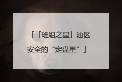 「班组之星」油区安全的“定盘星”