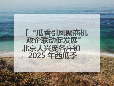 “瓜香引凤聚商机 政企联动促发展”北京大兴庞各庄镇 2025 年西瓜季政企联动产业推介活动圆满举行