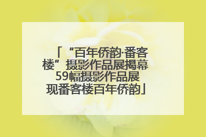 “百年侨韵·番客楼”摄影作品展揭幕 59幅摄影作品展现番客楼百年侨韵