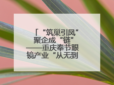 “筑巢引凤” 聚企成“链”——重庆奉节眼镜产业“从无到有”成长记