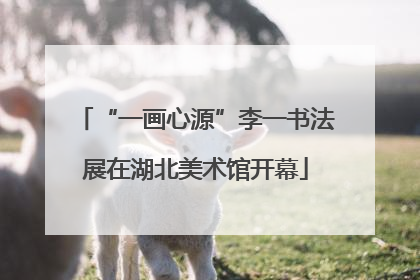 “一画心源”李一书法展在湖北美术馆开幕