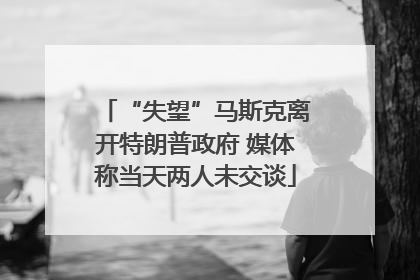 “失望”马斯克离开特朗普政府 媒体称当天两人未交谈