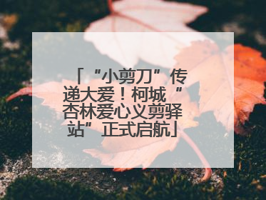 “小剪刀”传递大爱！柯城“杏林爱心义剪驿站”正式启航