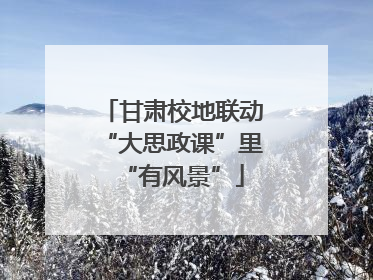 甘肃校地联动“大思政课”里“有风景”