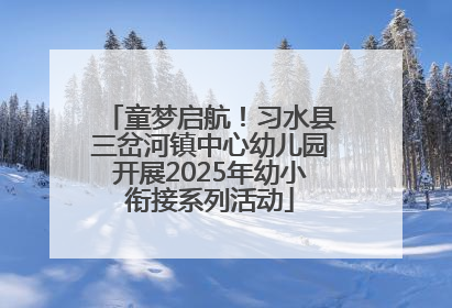 童梦启航！习水县三岔河镇中心幼儿园开展2025年幼小衔接系列活动