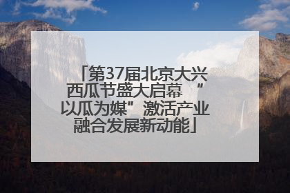 第37届北京大兴西瓜节盛大启幕 “以瓜为媒”激活产业融合发展新动能
