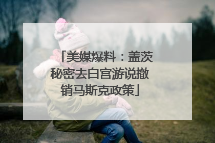 美媒爆料：盖茨秘密去白宫游说撤销马斯克政策