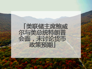 美联储主席鲍威尔与美总统特朗普会面，未讨论货币政策预期