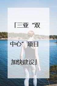 三亚“双中心”项目加快建设