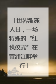世界渐冻人日，一场特殊的“红毯仪式”在黄浦江畔举行
