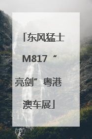 东风猛士M817“亮剑”粤港澳车展