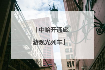 中哈开通旅游观光列车
