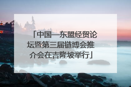 中国—东盟经贸论坛暨第三届链博会推介会在吉隆坡举行