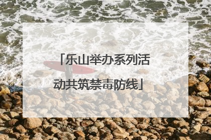 乐山举办系列活动共筑禁毒防线