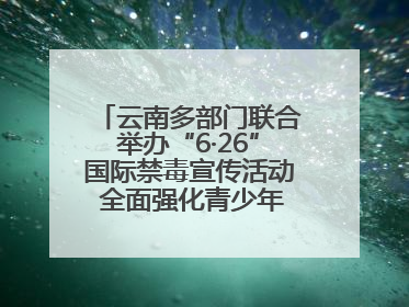 云南多部门联合举办“6·26”国际禁毒宣传活动 全面强化青少年防毒意识