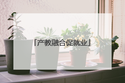 产教融合促就业