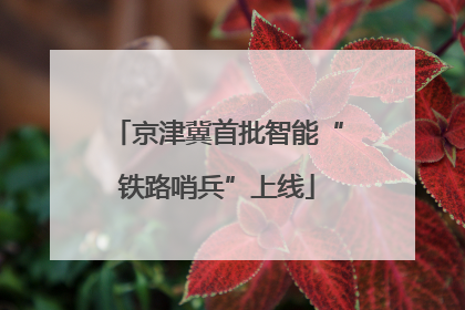 京津冀首批智能“铁路哨兵”上线