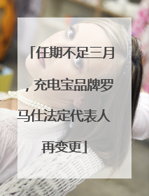 任期不足三月，充电宝品牌罗马仕法定代表人再变更