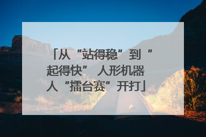 从“站得稳”到“起得快” 人形机器人“擂台赛”开打