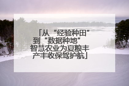 从“经验种田”到“数据种地” 智慧农业为夏粮丰产丰收保驾护航