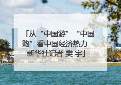 从“中国游”“中国购”看中国经济热力 新华社记者 樊 宇