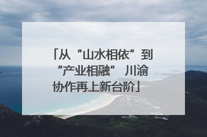 从“山水相依”到“产业相融” 川渝协作再上新台阶