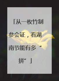 从一枚竹制参会证，看湖南节能有多“拼”