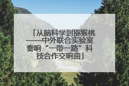 从脑科学到猕猴桃——中外联合实验室奏响“一带一路”科技合作交响曲
