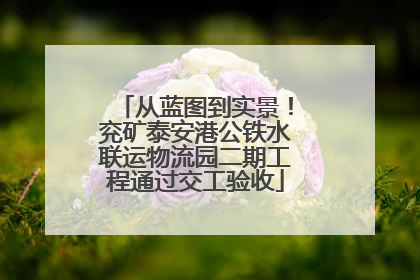 从蓝图到实景！兖矿泰安港公铁水联运物流园二期工程通过交工验收