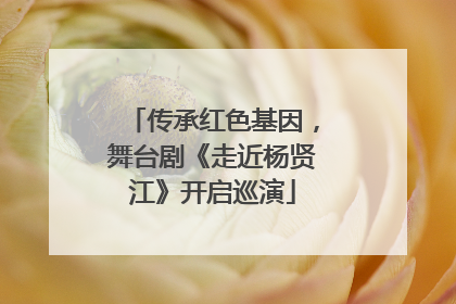 传承红色基因，舞台剧《走近杨贤江》开启巡演