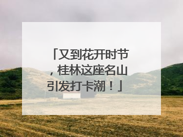 又到花开时节，桂林这座名山引发打卡潮！