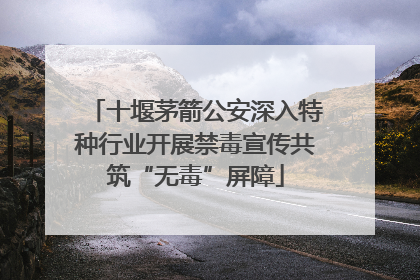 十堰茅箭公安深入特种行业开展禁毒宣传共筑“无毒”屏障