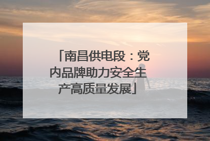 南昌供电段：党内品牌助力安全生产高质量发展