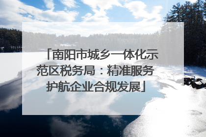 南阳市城乡一体化示范区税务局：精准服务护航企业合规发展