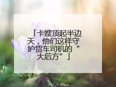 卡嫂顶起半边天，他们这样守护货车司机的“大后方”