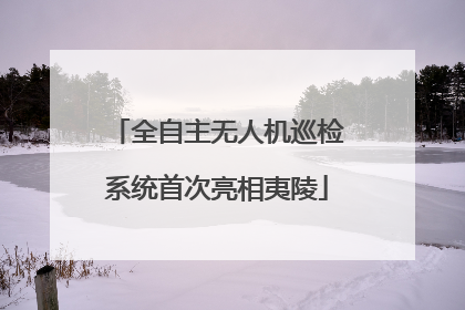全自主无人机巡检系统首次亮相夷陵