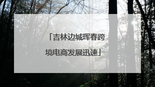 吉林边城珲春跨境电商发展迅速