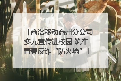 商洛移动商州分公司多元宣传进校园 筑牢青春反诈“防火墙”