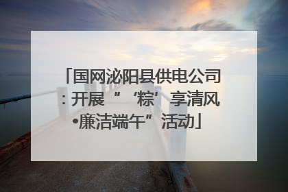 国网泌阳县供电公司：开展“‘粽’享清风 •廉洁端午”活动