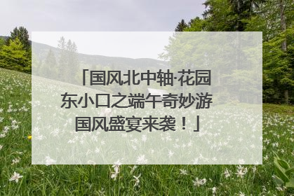 国风北中轴·花园东小口之端午奇妙游国风盛宴来袭！