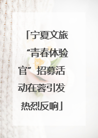 宁夏文旅“青春体验官”招募活动在蓉引发热烈反响