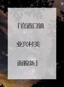 官道口镇 业兴村美面貌新