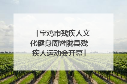 宝鸡市残疾人文化健身周暨陇县残疾人运动会开幕