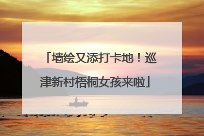 墙绘又添打卡地！巡津新村梧桐女孩来啦