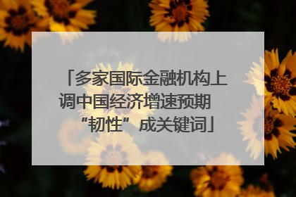 多家国际金融机构上调中国经济增速预期 “韧性”成关键词