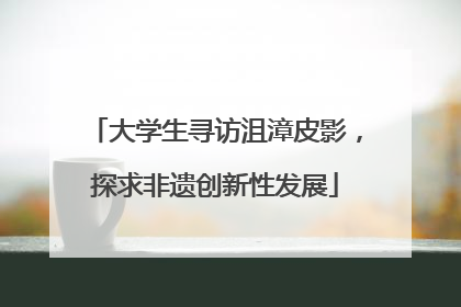 大学生寻访沮漳皮影，探求非遗创新性发展