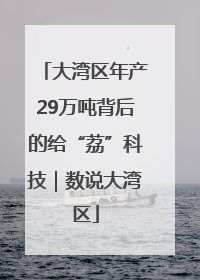 大湾区年产29万吨背后的给“荔”科技｜数说大湾区