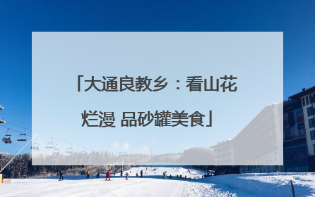 大通良教乡：看山花烂漫 品砂罐美食