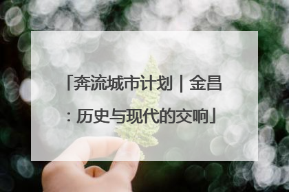 奔流城市计划｜金昌：历史与现代的交响